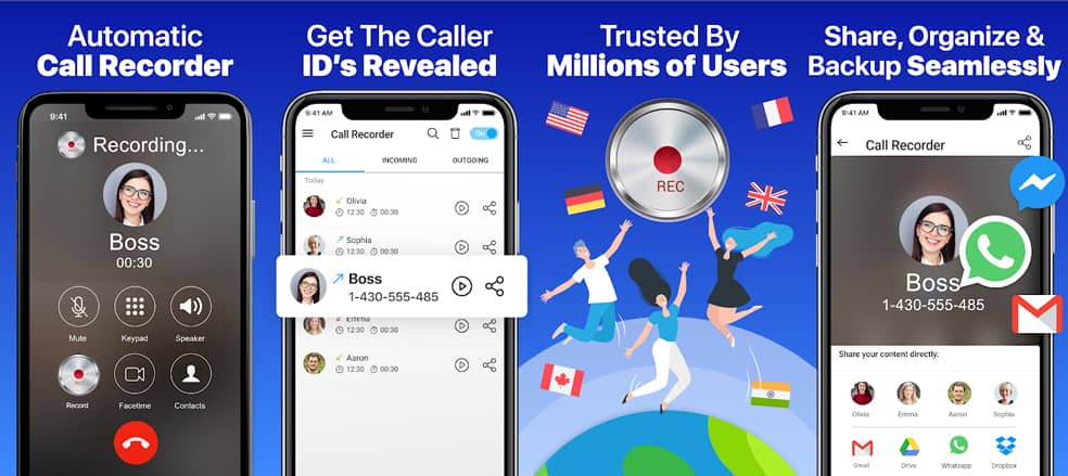 Background تطبيق Auto Call Recorder لتسجيل مكالمات 